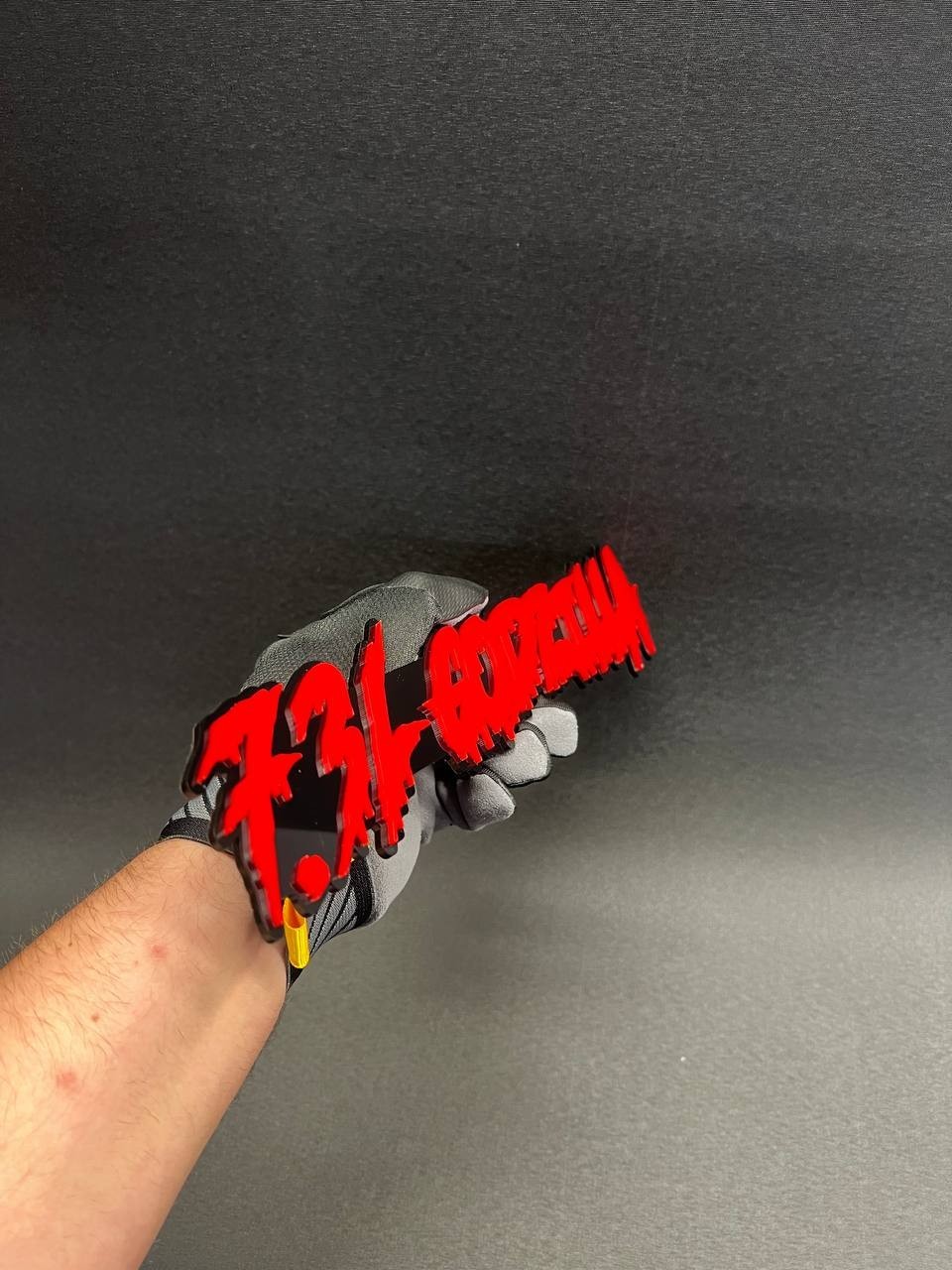 1X 7.3L Drip Godzilla Custom 3D Text Car Badge Fender Emblem Tailgate Toolbox 3D