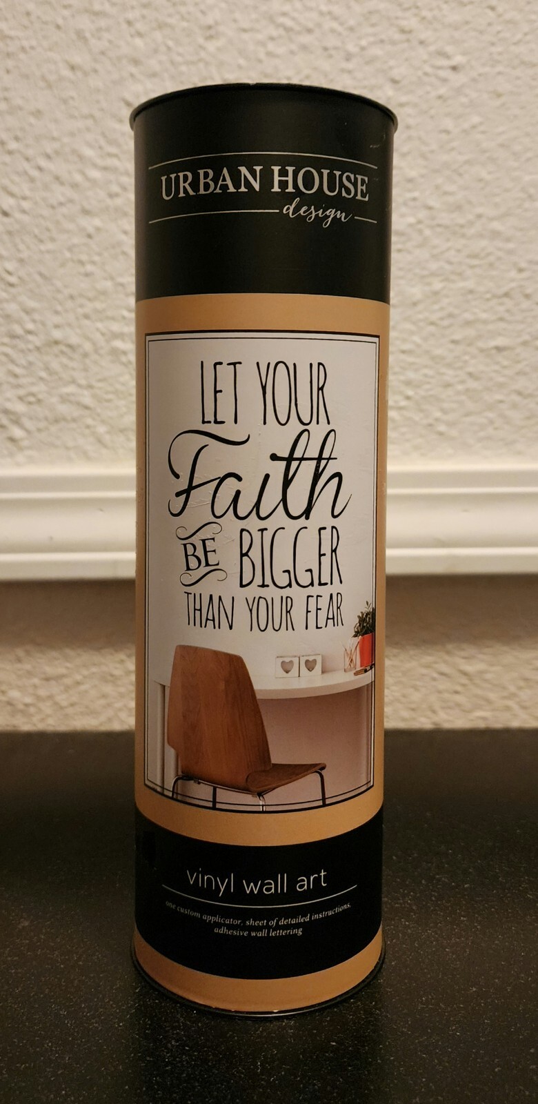 Urban House "Let Your Faith Be Bigger Than Your Fear" Vinyl Wall Art