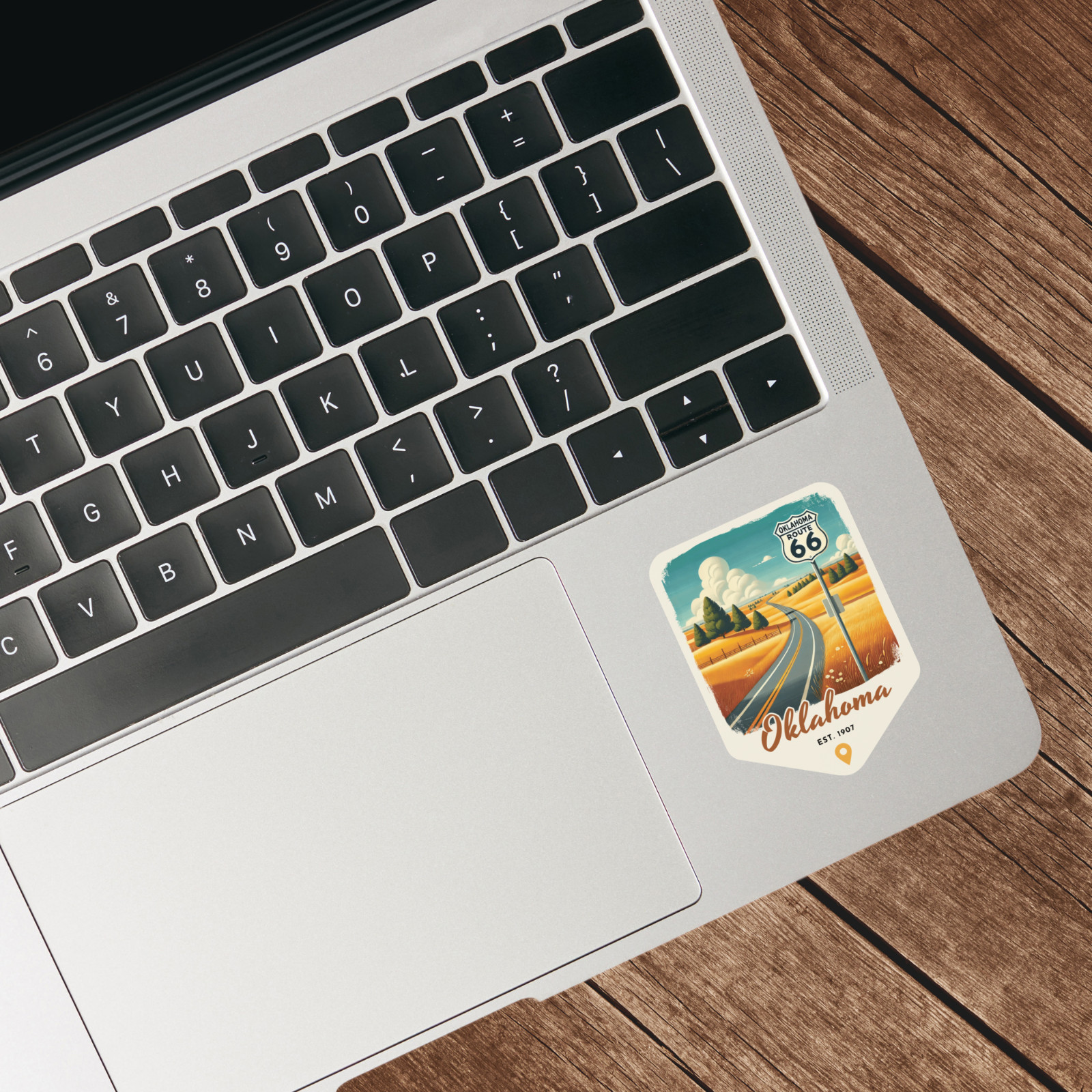 Oklahoma Retro State Sticker Travel Vinyl Decal for Laptop Water Bottle Car