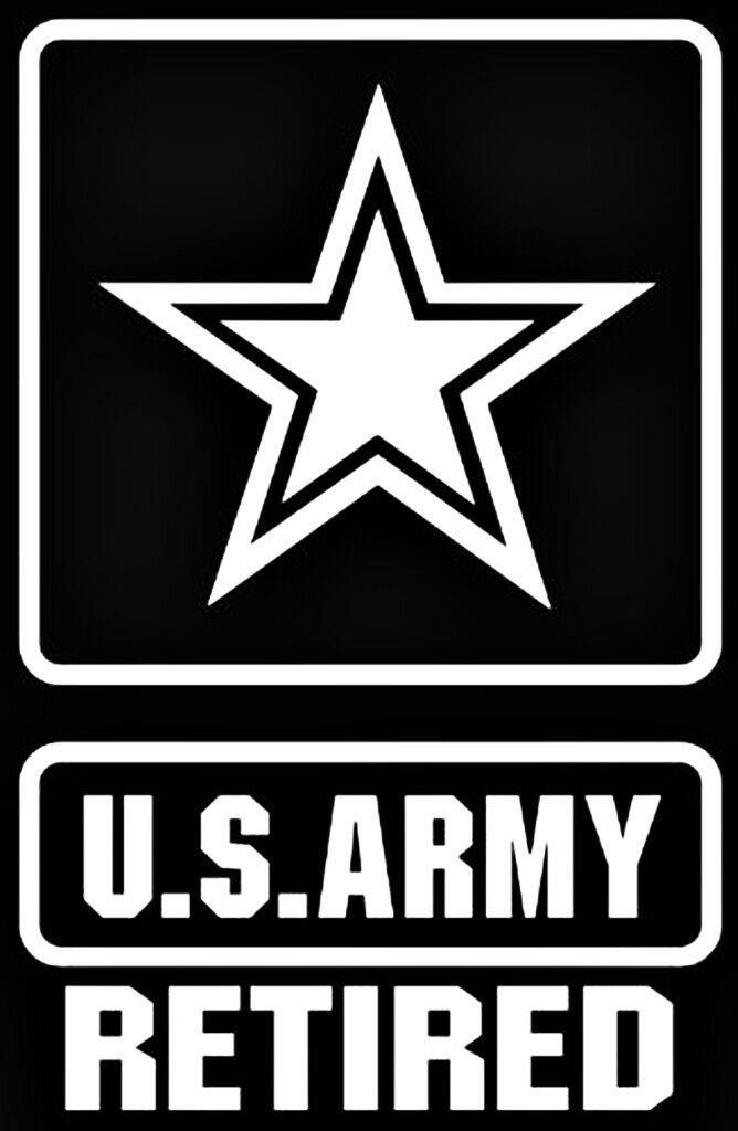 US Army Retired Sticker Decal