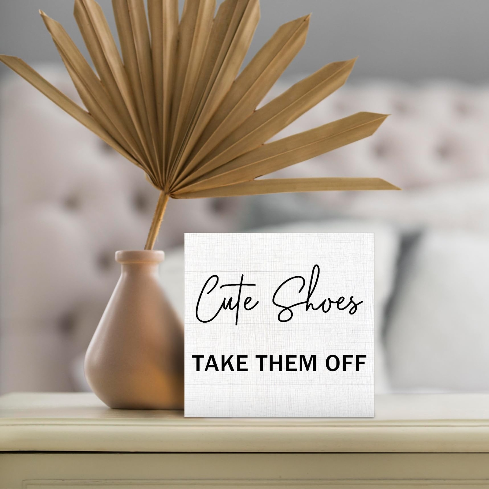 Cute Shoes Take Them off Wood Box Sign, Please Take Your Shoes off Sign Desk …