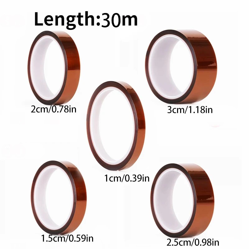 30M Gold Finger Polyimide Tape High Temperature Resistant Insulation Tape