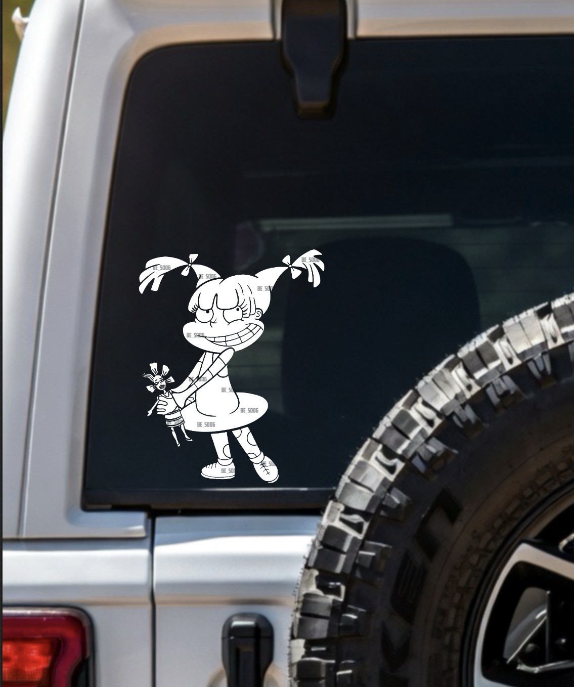 Angelica Cynthia Rugrats Vinyl Decal Funny Cartoon Doll Car Window Sticker