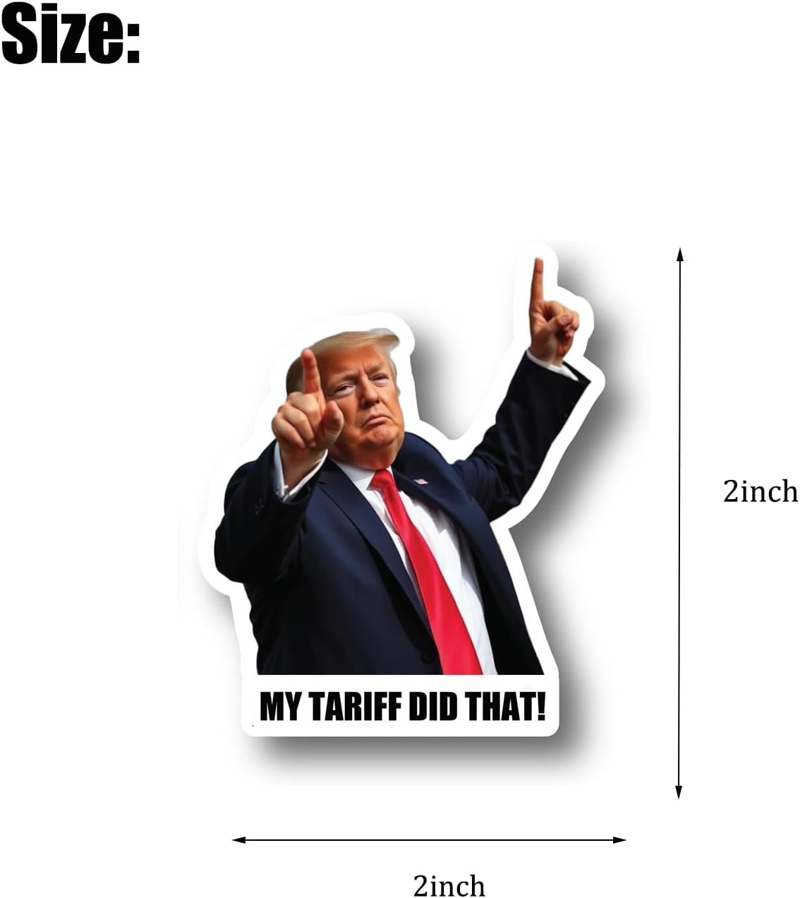100PCS Trump “My Tariff Did That” Stickers Gas Pump Meme Funny Waterproof Vinyl
