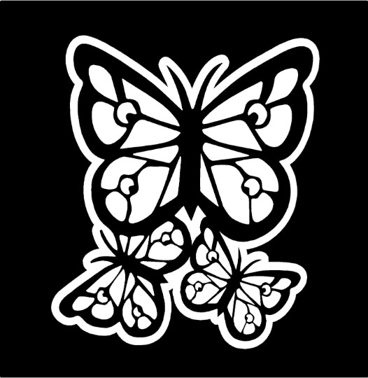 Butterfly Decal vinyl butterflies car trailer laptop window sticker graphic