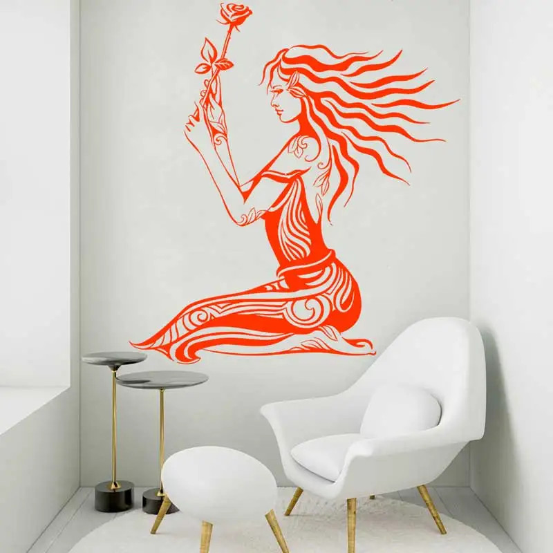 Couple Room Decorative Wall Stickers Home Bedside Dress Up Glass Beauty