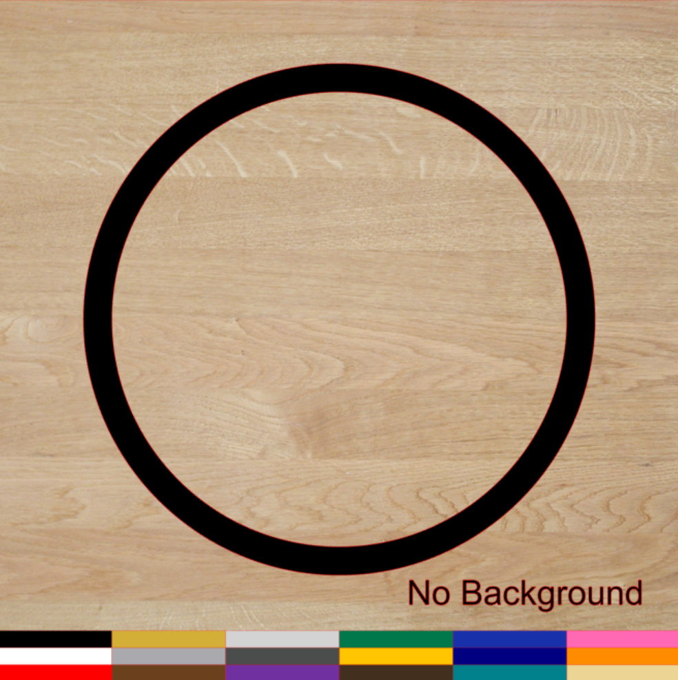 Circle Outline Ring Sticker PICK SIZE COLOR Vinyl Decal Hoop Loop Bumper Window