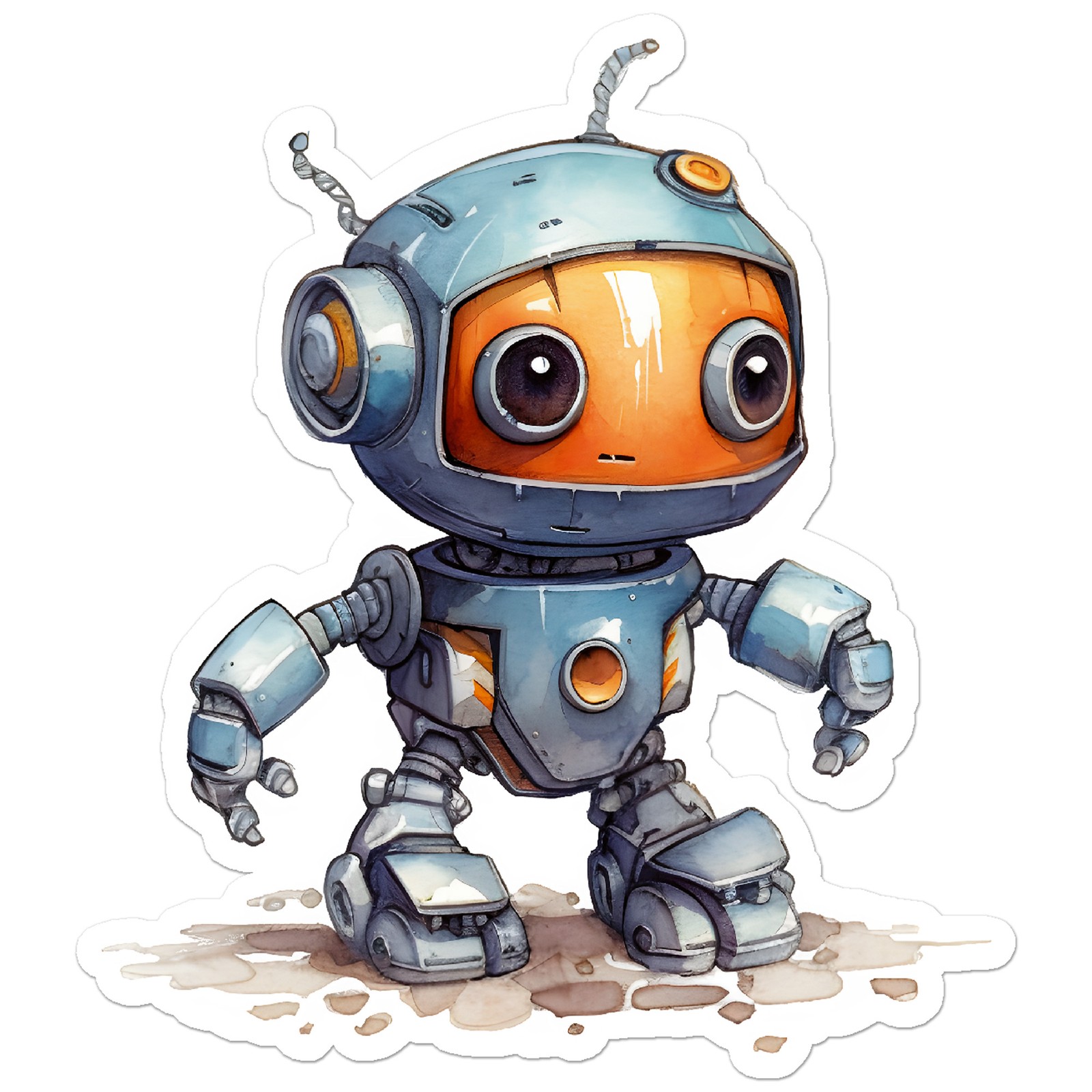 Cute Robot – Vinyl Decal Sticker – Car Window Laptop – ebn9956