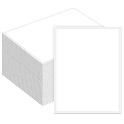 Pcs Outdoor Window Stickers for Car Dealers 8.5" x 11" Plain White Blank 100