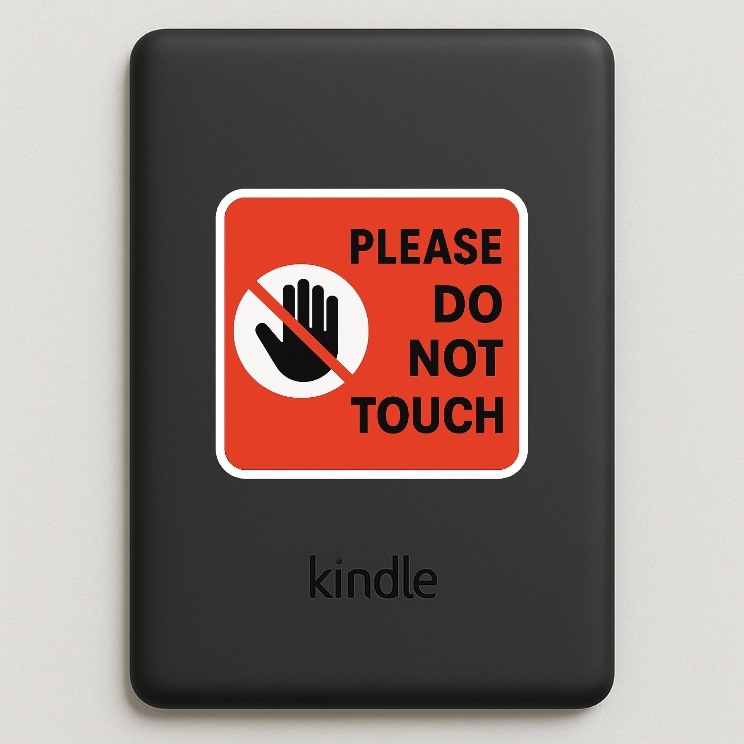 Please Do Not Touch Stickers – Warning Sign Waterproof Vinyl Decals (Set of 4)