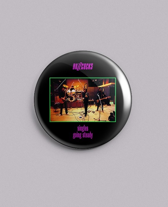 Buzzcocks – Singles Going Steady – 1.25" Pin,Button, Badge – FREE Shipping!!