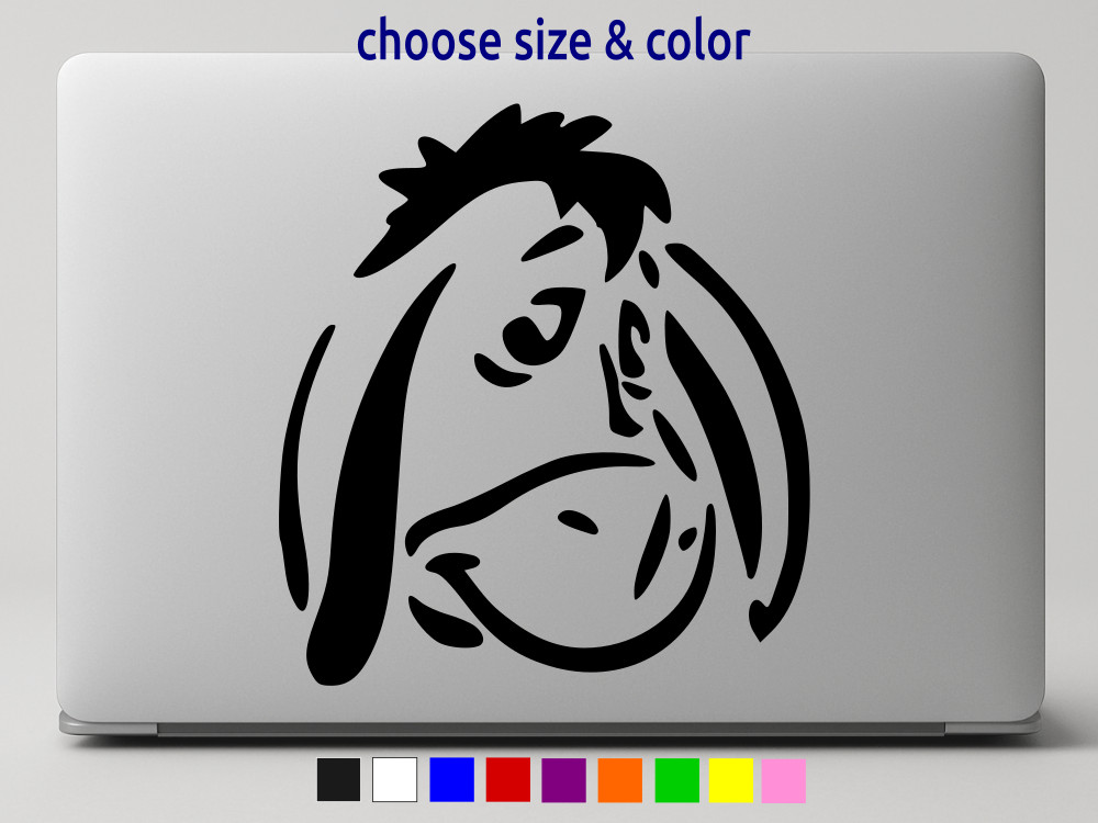 EEORE STENCIL Winnie Pooh Vinyl Decal Laptop Wall Car Sticker CHOOSE SIZE COLOR