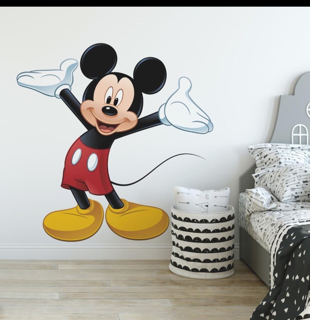 Disney Mickey Mouse Wall Stickers Giant 37" RoomMates 10 Decals Kids Decor – NEW
