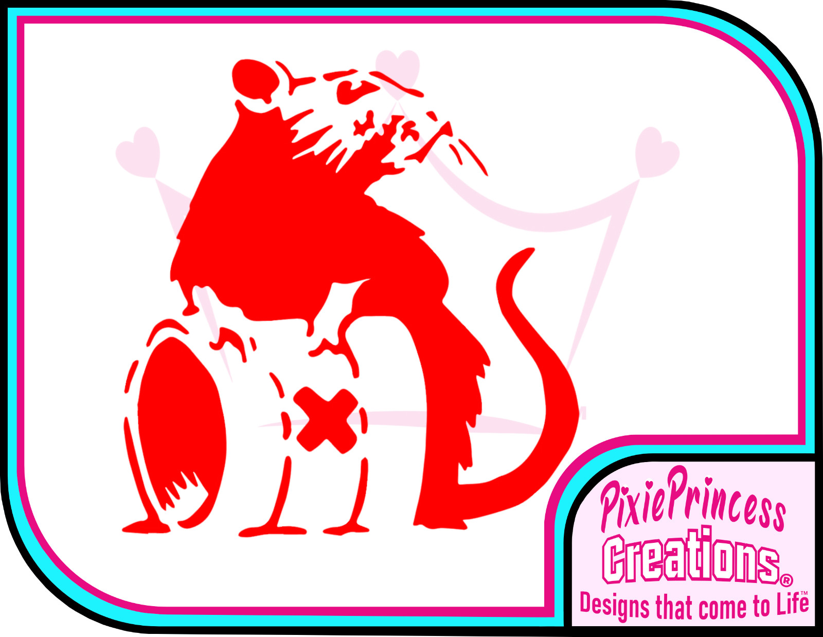 Banksy Rat Waste A Vinyl Sticker Wall Art Poster Car Van Home Decor Room Decal