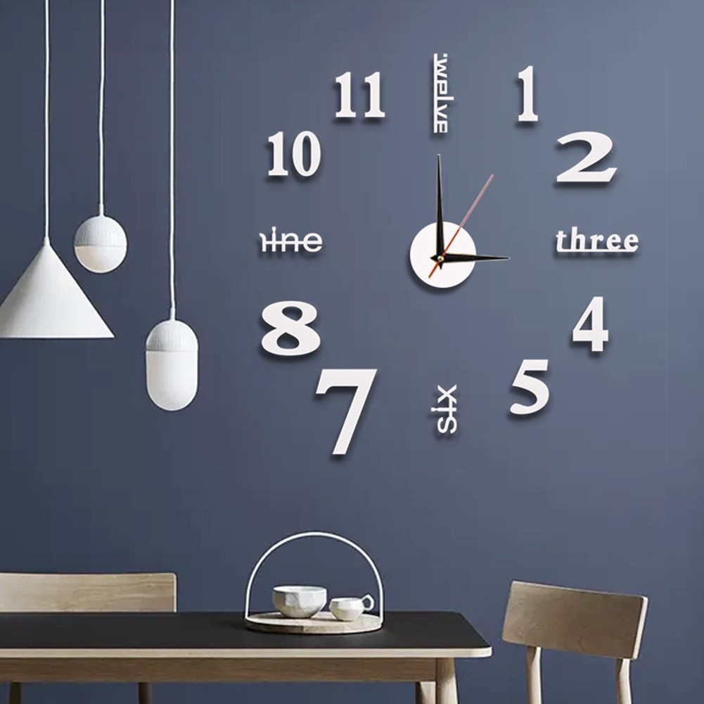 Home Decoration Living Room Clocks Tiles Waterproof Japanese Technology