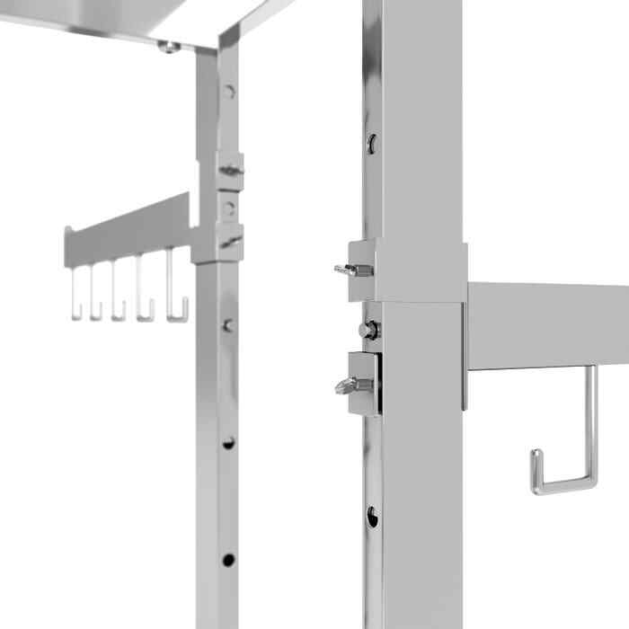 Econoco K88 4-Way Handbag Rack with 4 Straight Arms and 4 Twist-on Straight Arms