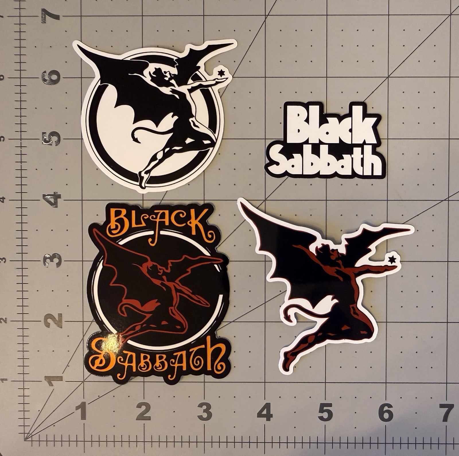 Black Sabbath Ozzy Osbourne Stickers 4 Sticker Lot Hard Rock Heavy Metal B