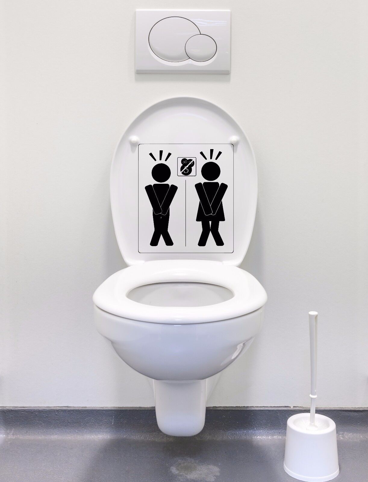 Vinyl Decal Emblem Badge Hygienic Place Men Women Wall Sticker (n604)