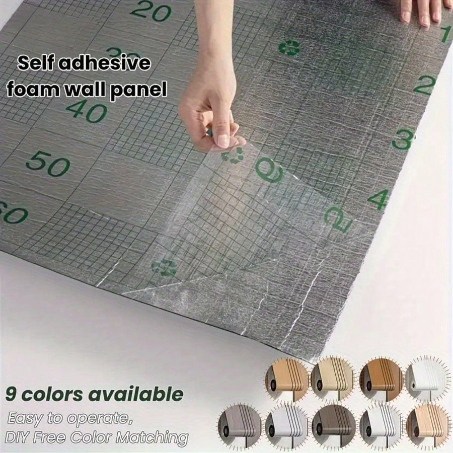 1 Roll New Design Self-Adhesive 3D Wood Grain Wall Panels – Thickened-FGQ
