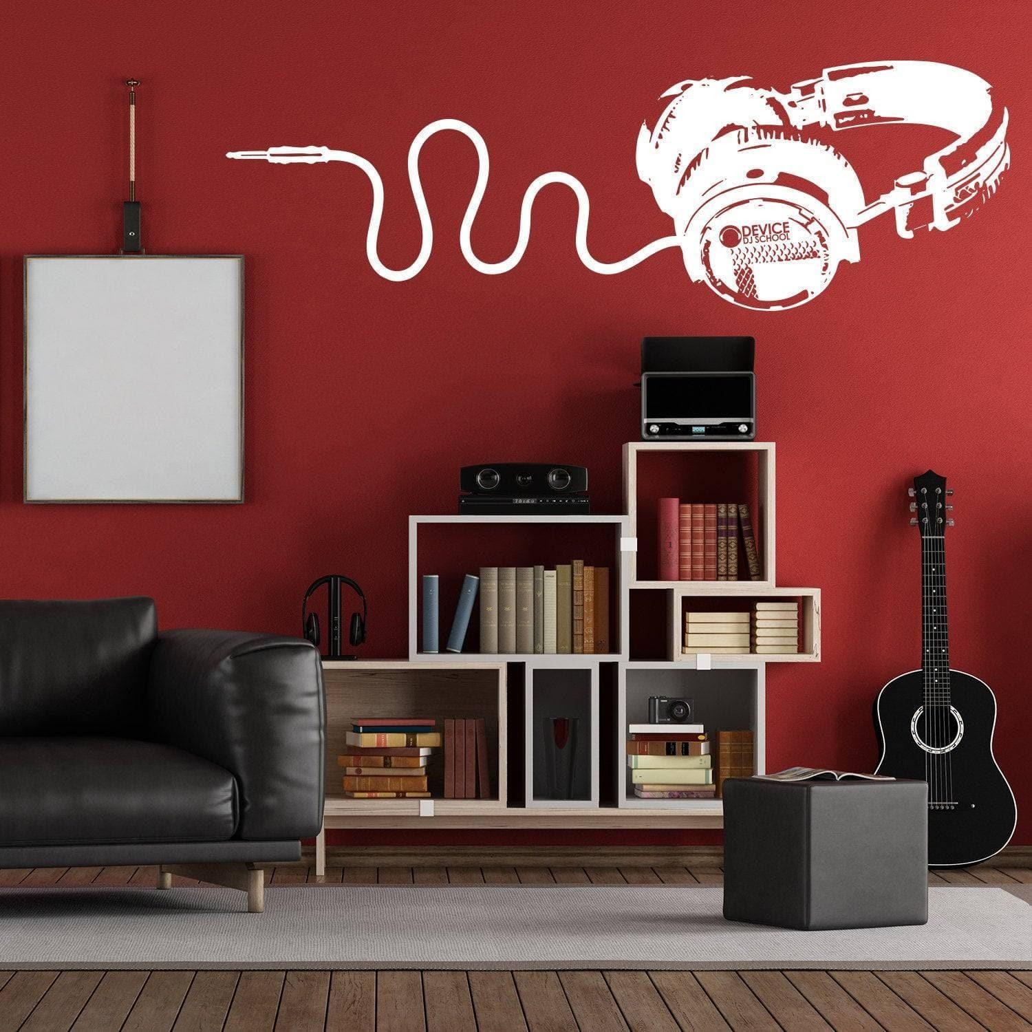 Decorative Vinyl Wall Decal with Musical Melody Design – Wall Art for Music