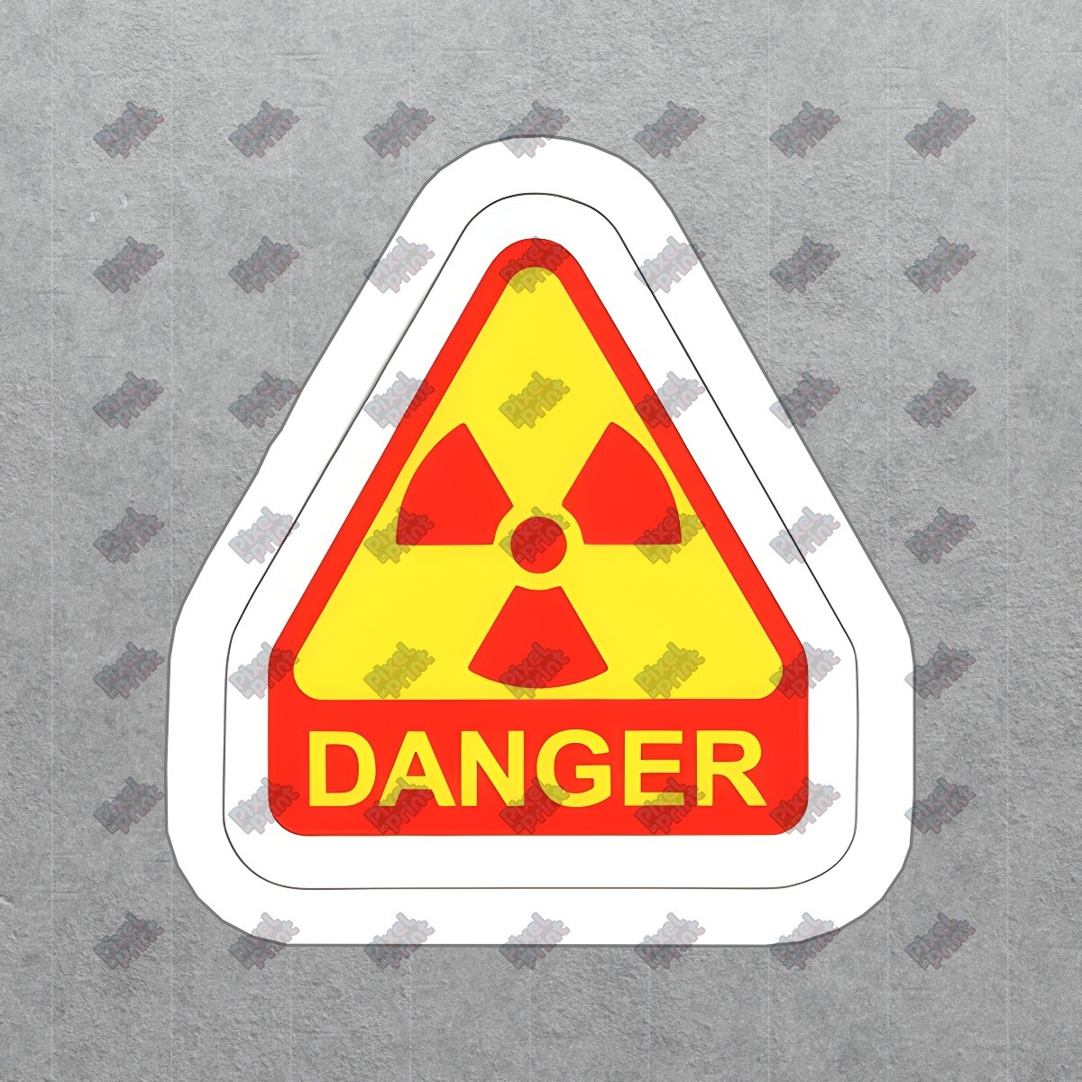 Warning Hazard Radiation Danger Vinyl Sticker Decal Perfect for Home, #758890