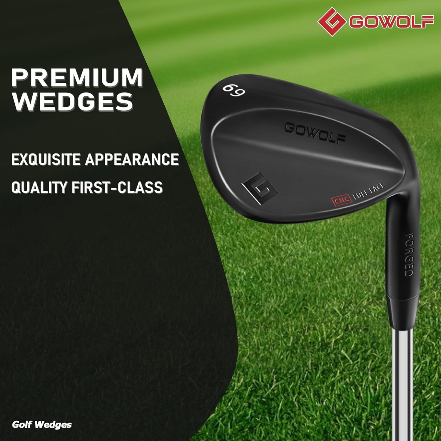 Forged Golf Wedges 69 Degree Single or Sets for Men, Right Hand Premium Full Fac