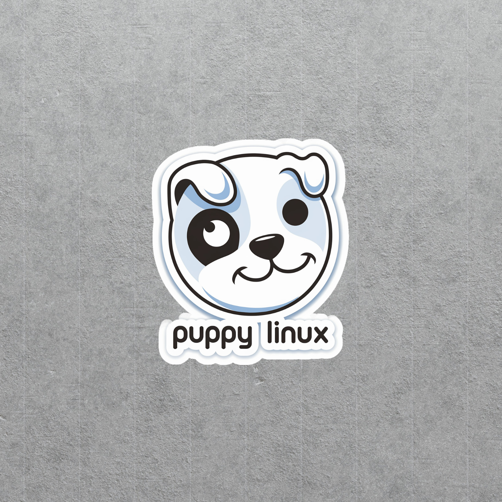 Cute Puppy Linux Sticker for Laptops, Water Bottles, and More #5601