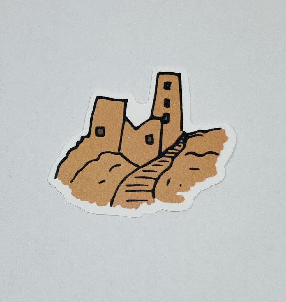 Montezuma Castle Sticker Silhouettes Grand Canyon Decal Vinyl Souvenir Tc6