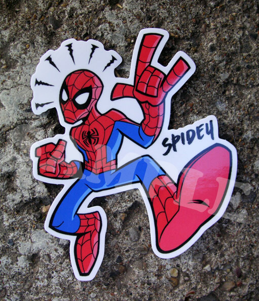 Marvel Vinyl Stickers Spider-Man Venom Deadpool Black Panther Thanos Car Decal