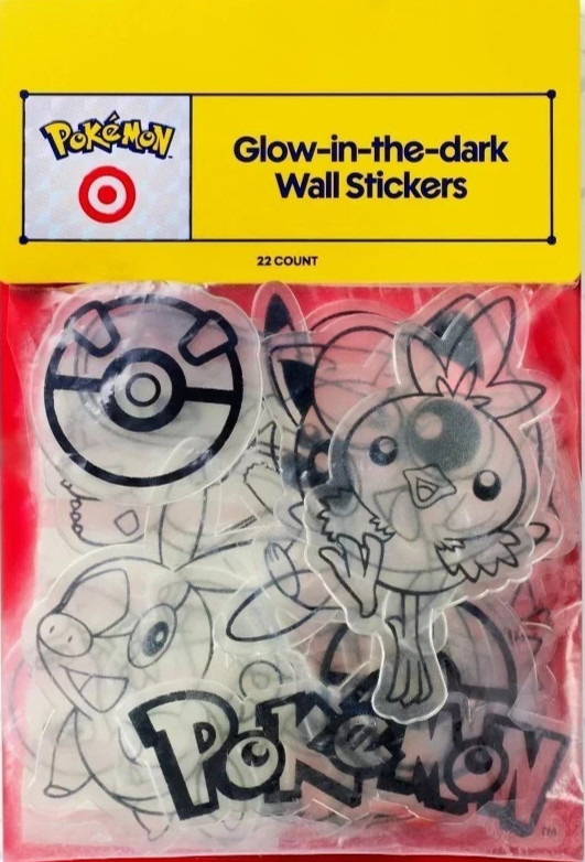 Target X Pokemon Glow-In-The-Dark Wall Sticker 30th Anniversary