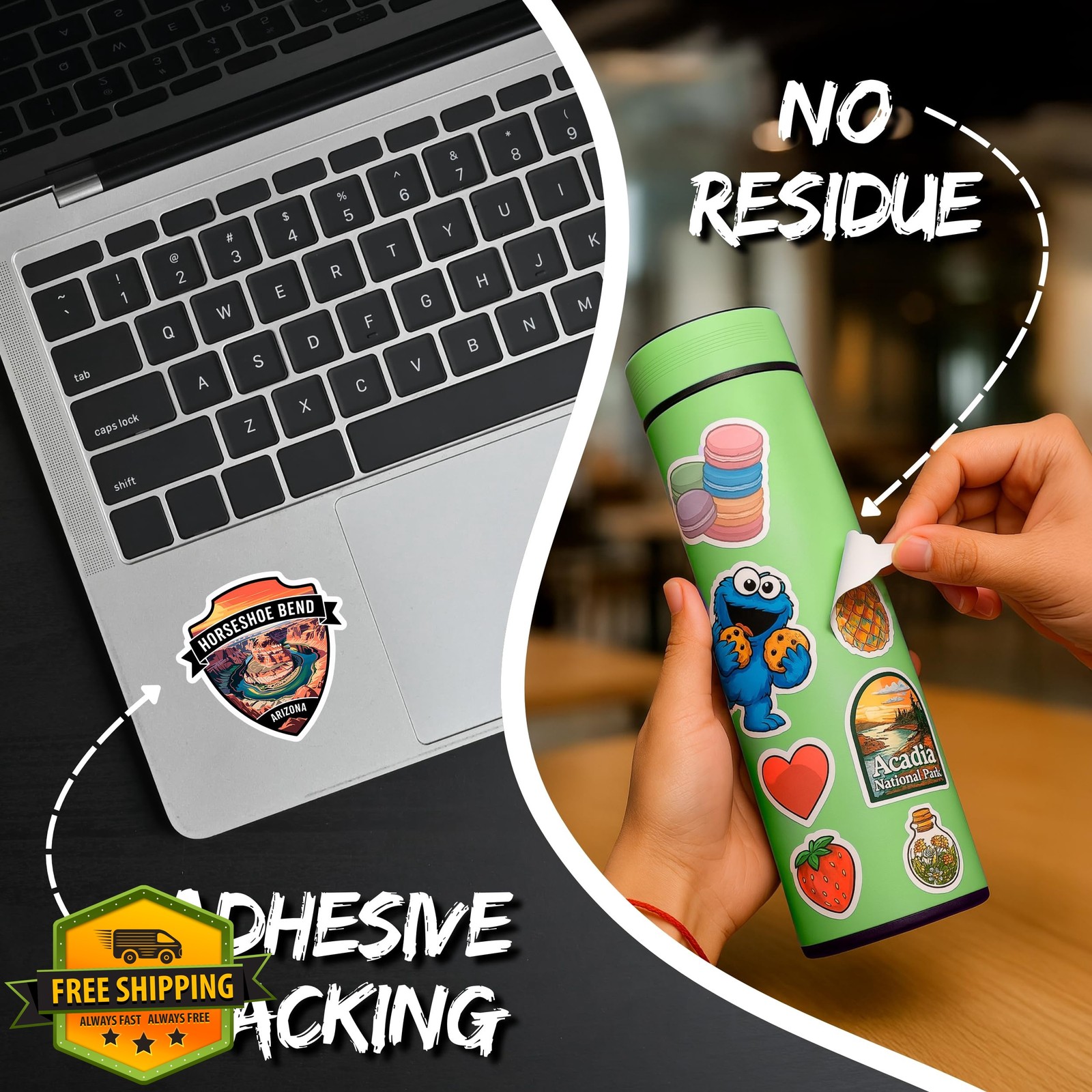 No Thorns Media Horseshoe Bend Sticker 4"