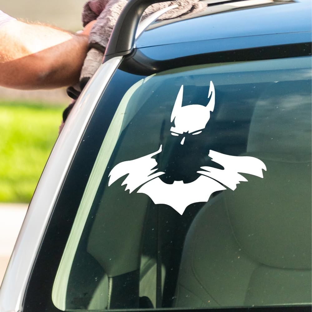 Batman Silhouette Car Window Vinyl Decal Waterproof Laptop Bumper Sticker 6×7 in