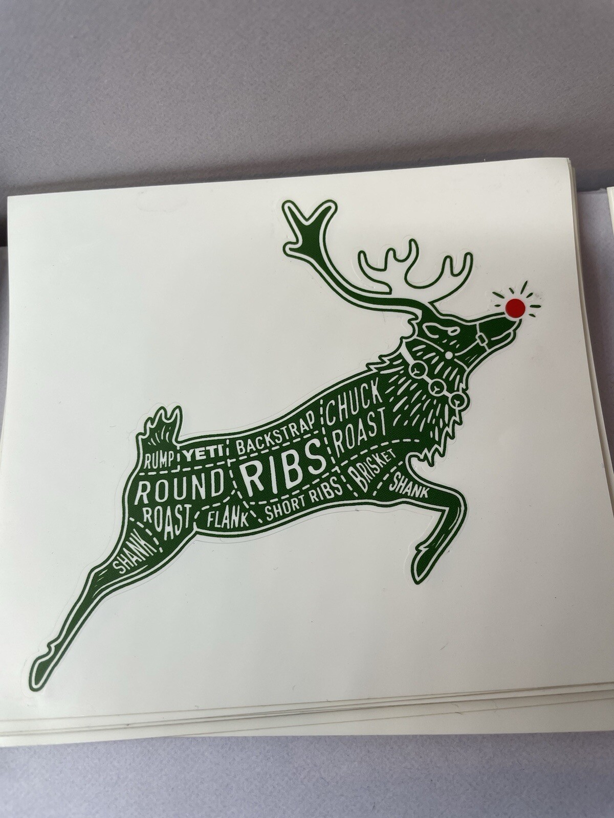 Yeti Reindeer Sticker