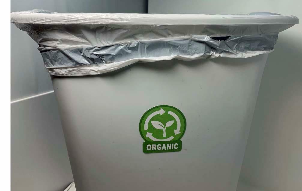 PLASTIC E-WASTE ORGANIC METAL PAPER GLASS 3" Set of Decal Sticker For Containers