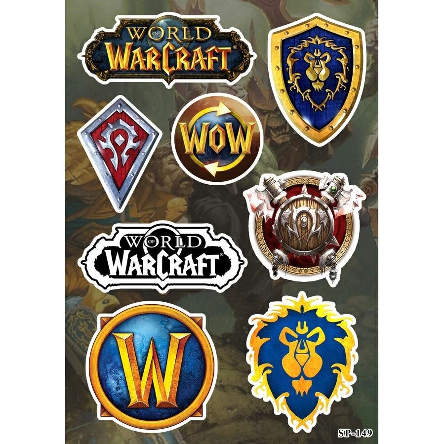 World of Warcraft Sticker Pack | WoW Alliance Horde Political Factions Azeroth