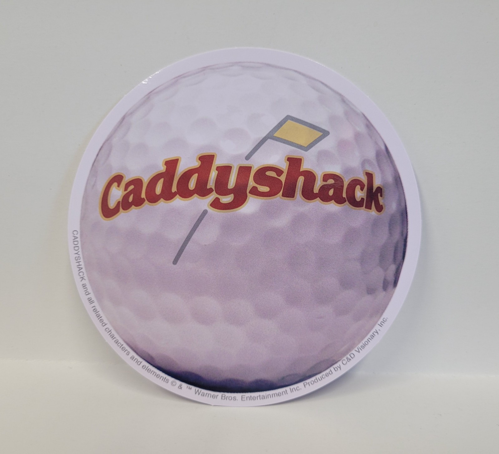 Stickers – C&D Visionary – Caddyshack Golf Ball Logo Sign 4" NEW Licensed