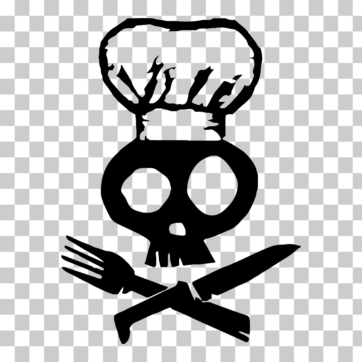 Pirate Chef Cook Vinyl Sticker Decal for Car Window Laptop & More