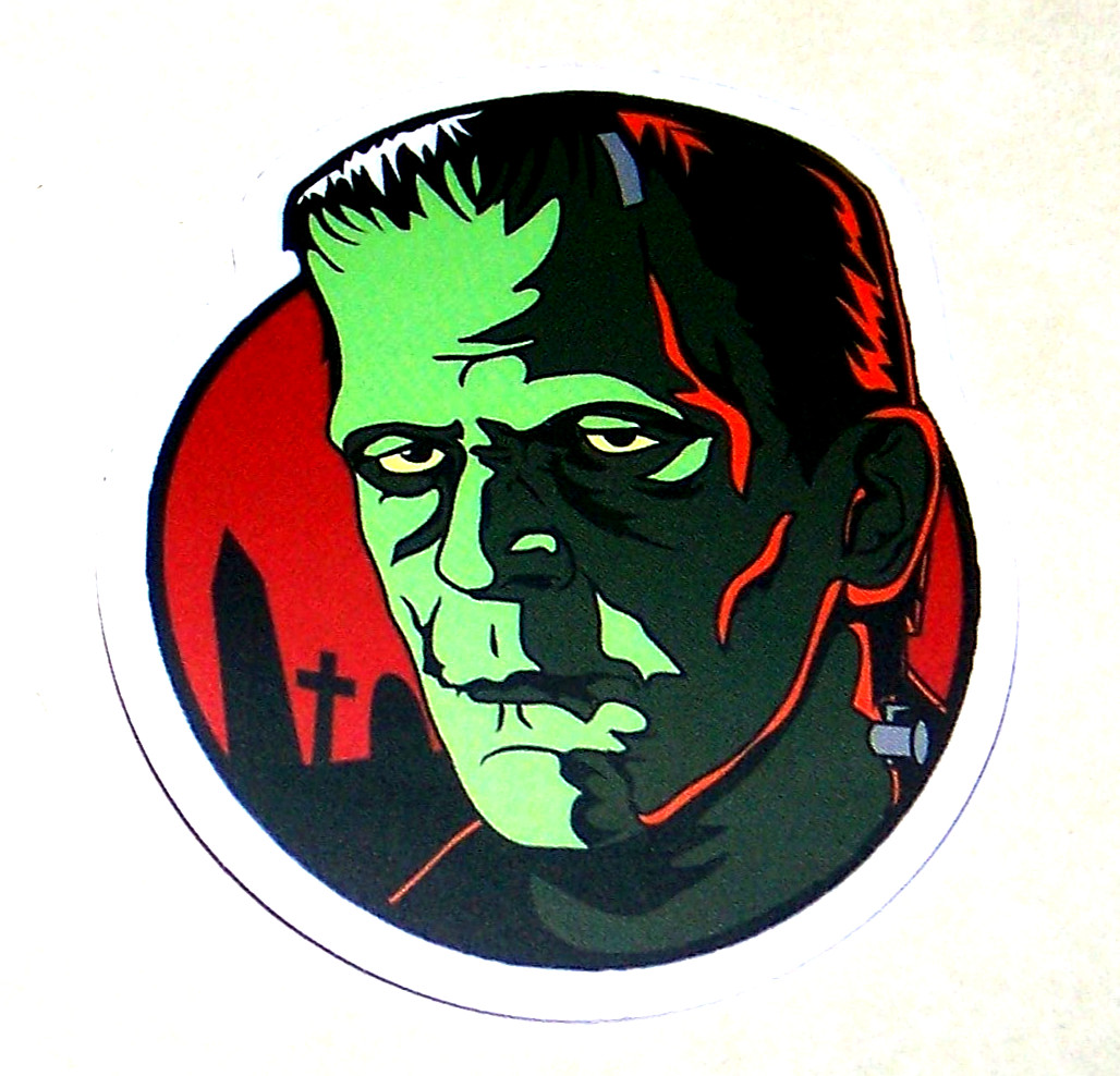 FRANKENSTEIN Cut Sticker Decal Monster Movie Horror Film Frankenstein