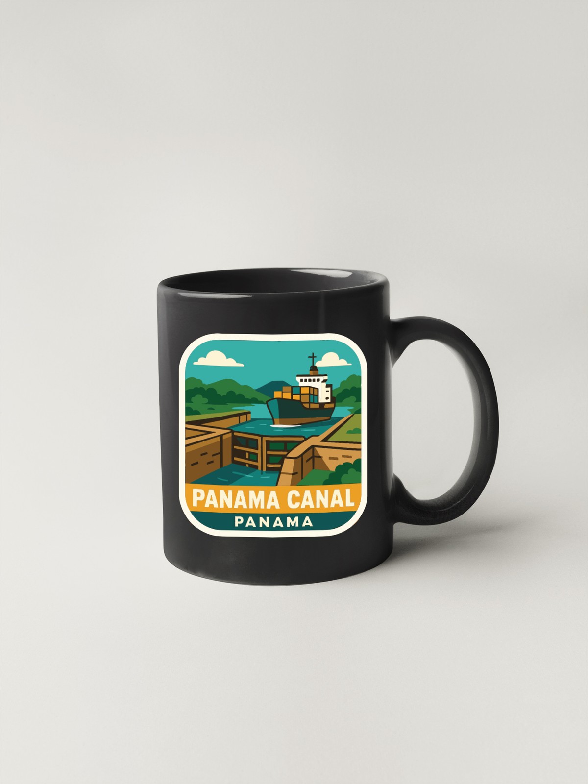 Panama Canal Panama Sticker Decal Vinyl Die-Cut Symbolic Landmark Design