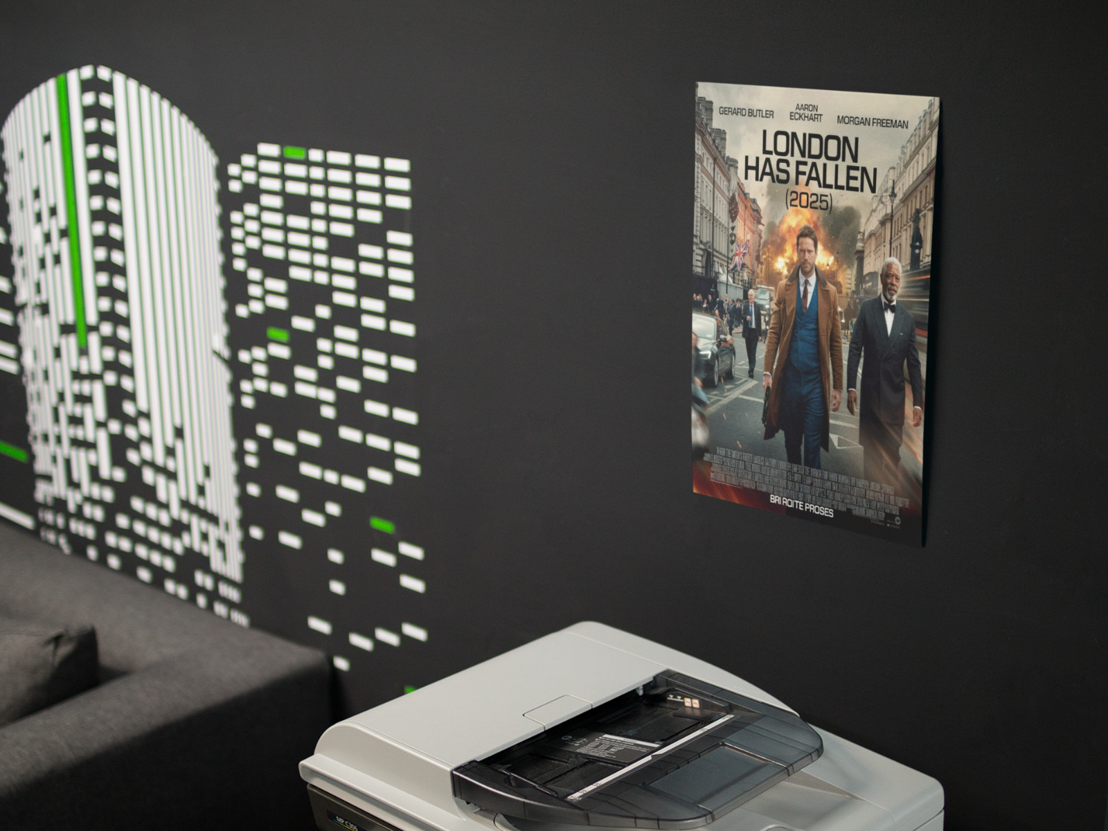 Action Thriller Movie Style Wall Vinyl Decal Poster Graphic Removable Adhesive