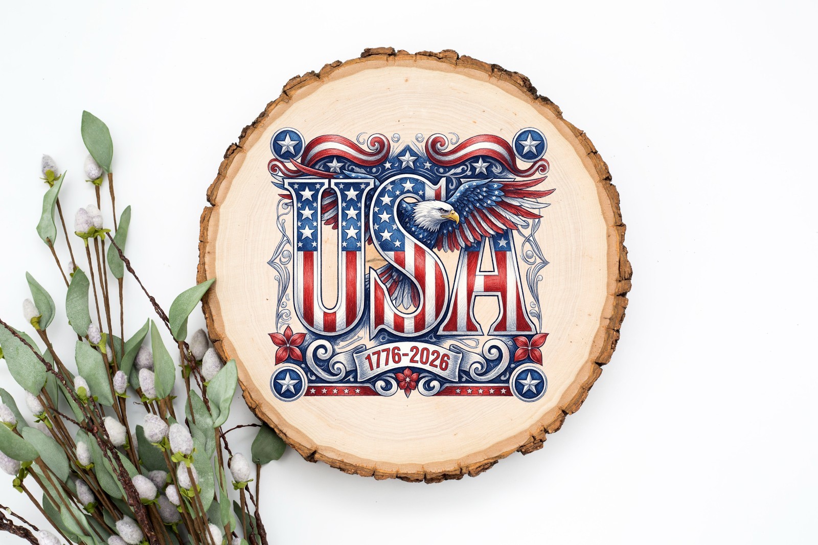 Eagle 250th Anniversary 4th of July UV DTF Transparent Sticker / Decal