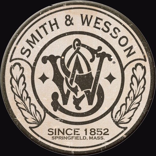 Smith & Wesson Since 1852 Round Logo Sign Refrigerator Magnet 3 Inch Diameter