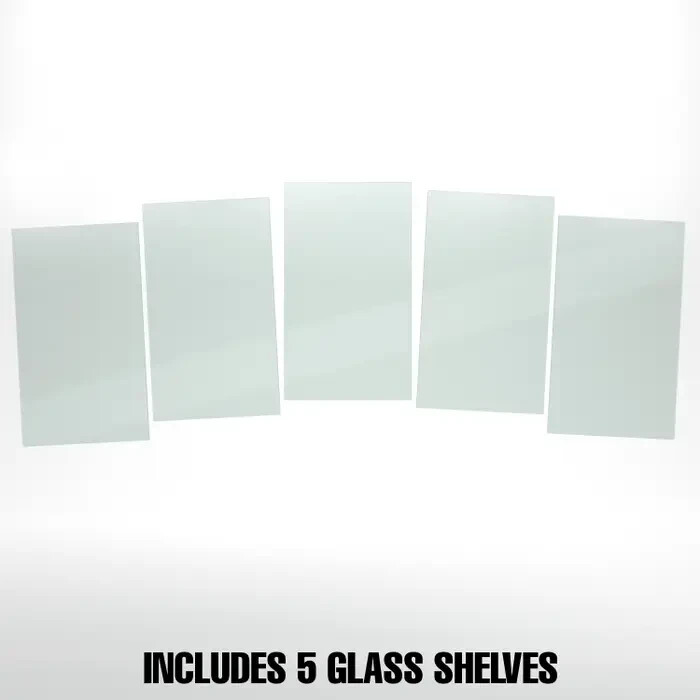 14"W X 24"L Tempered Glass Shelves Econoco SHGL1424 (Pack Of 5)