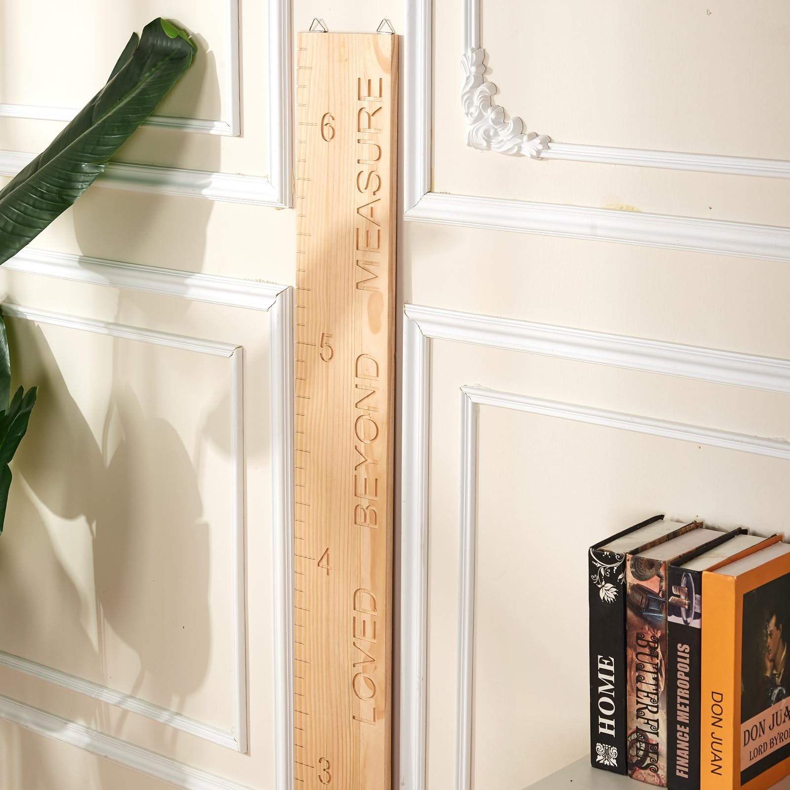 One-Piece Height Chart for Kids, Solid Wood Growth Wall 1