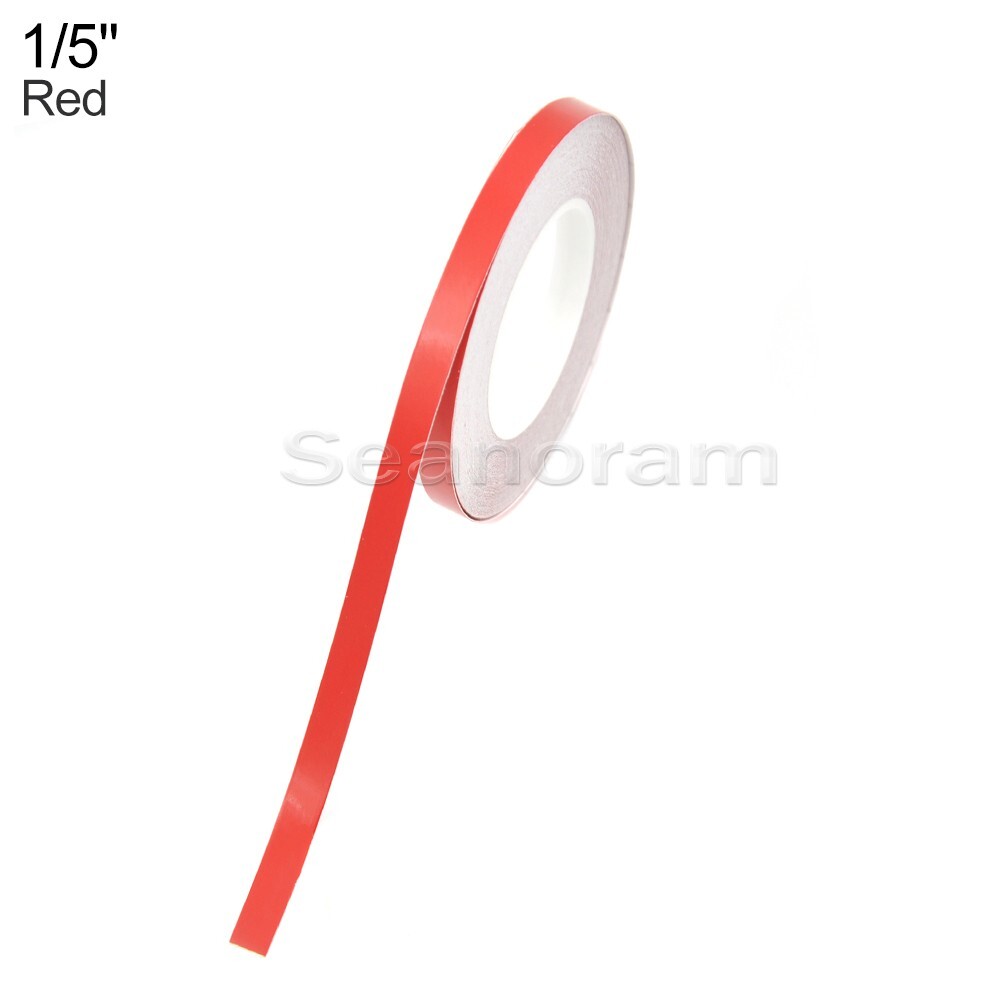 1/5" 5mm Red DIY Home Shop Bar Pinstriping Pin Stripe Tape Decal Vinyl Sticker