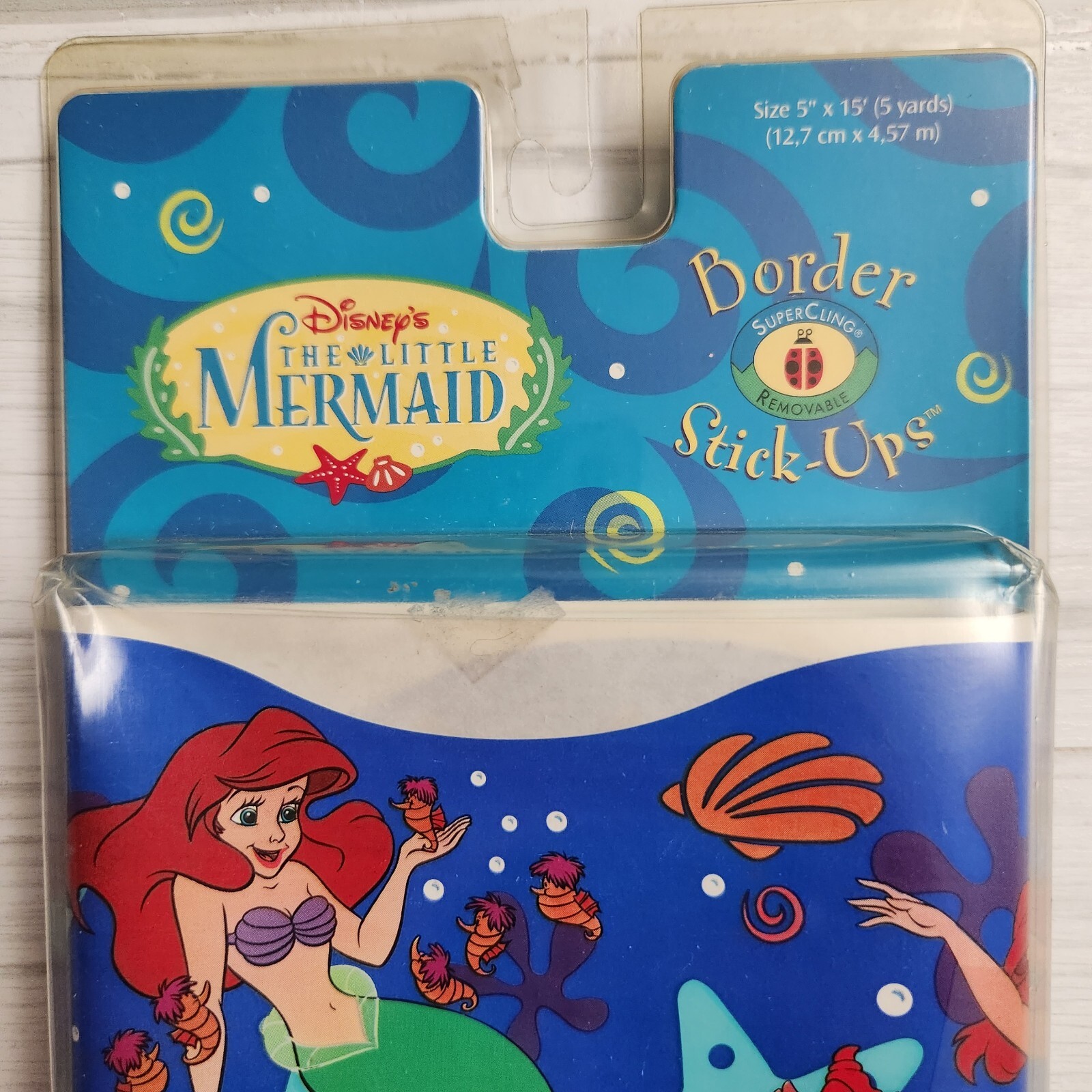Disney The Little Mermaid 5 Yards Border Stick-Ups Priss Prints Removable