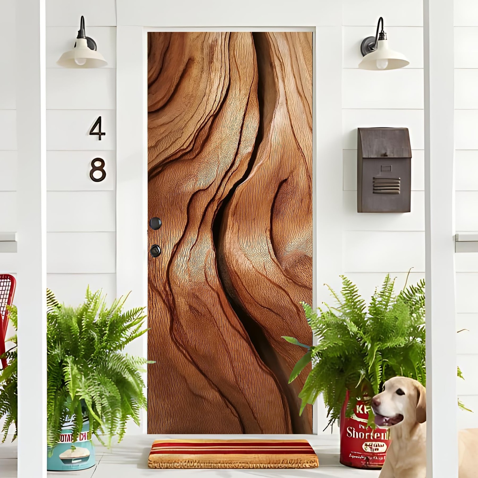 3D Door Decals Stickers, Peel Stick Wall Murals Vinyl Wallpaper -Adhesive Mur…