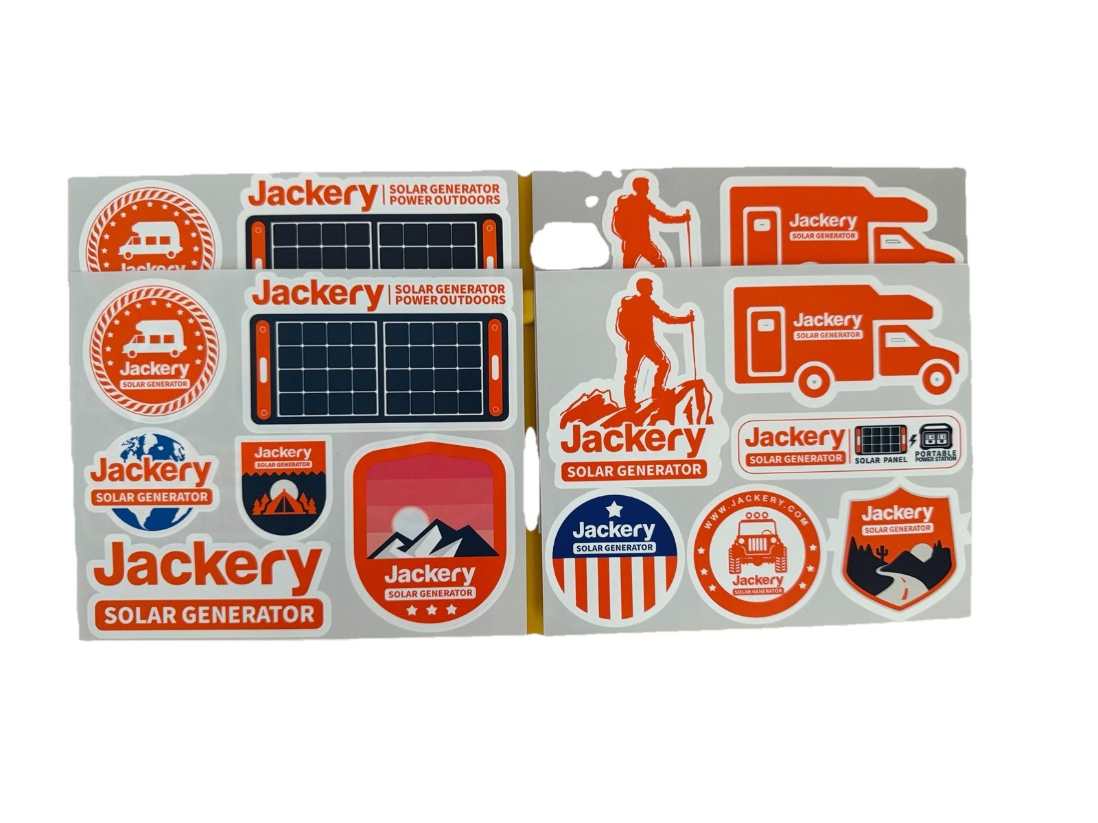 Jackery Solar Generator Stickers 2 Sheets Brand New