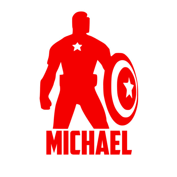 Captain America Decal | Captain America Decal for Yeti | Personalized Decal