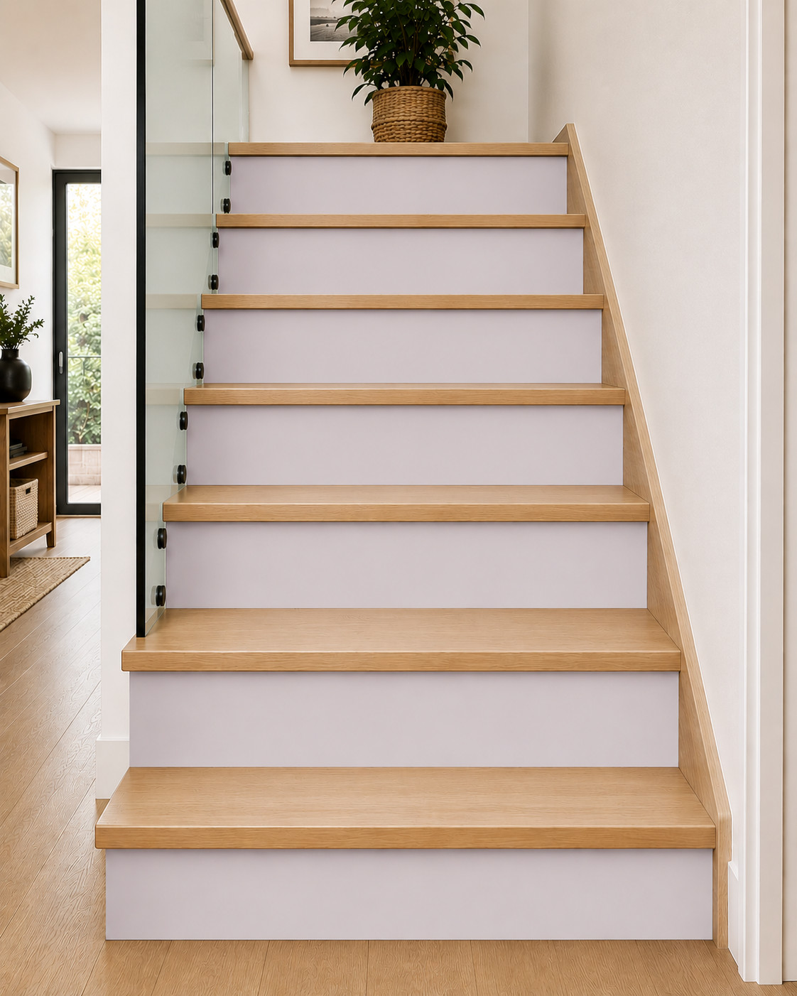 Eagle's View Stair Riser Stickers | Waterproof Peel and Stick Decals (Set of 5)